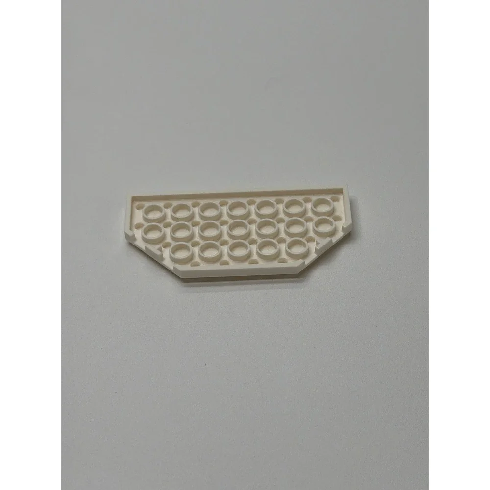 LEGO Plates Lot 3pc‎ Brown 8x8 Round Tan 6x8 Rectangle White 4x9 Wedge 41948